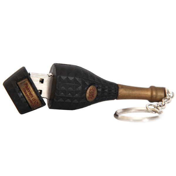 Skräddarsydd champagne usb-flaska